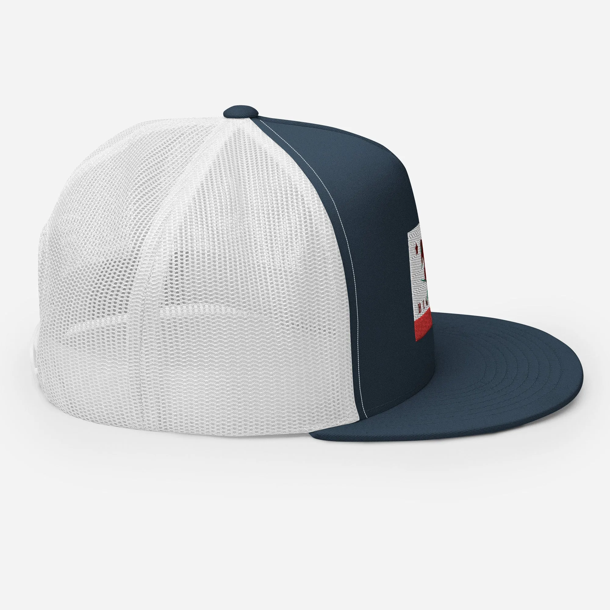 Big Bear Skiing CA Flag Trucker Cap