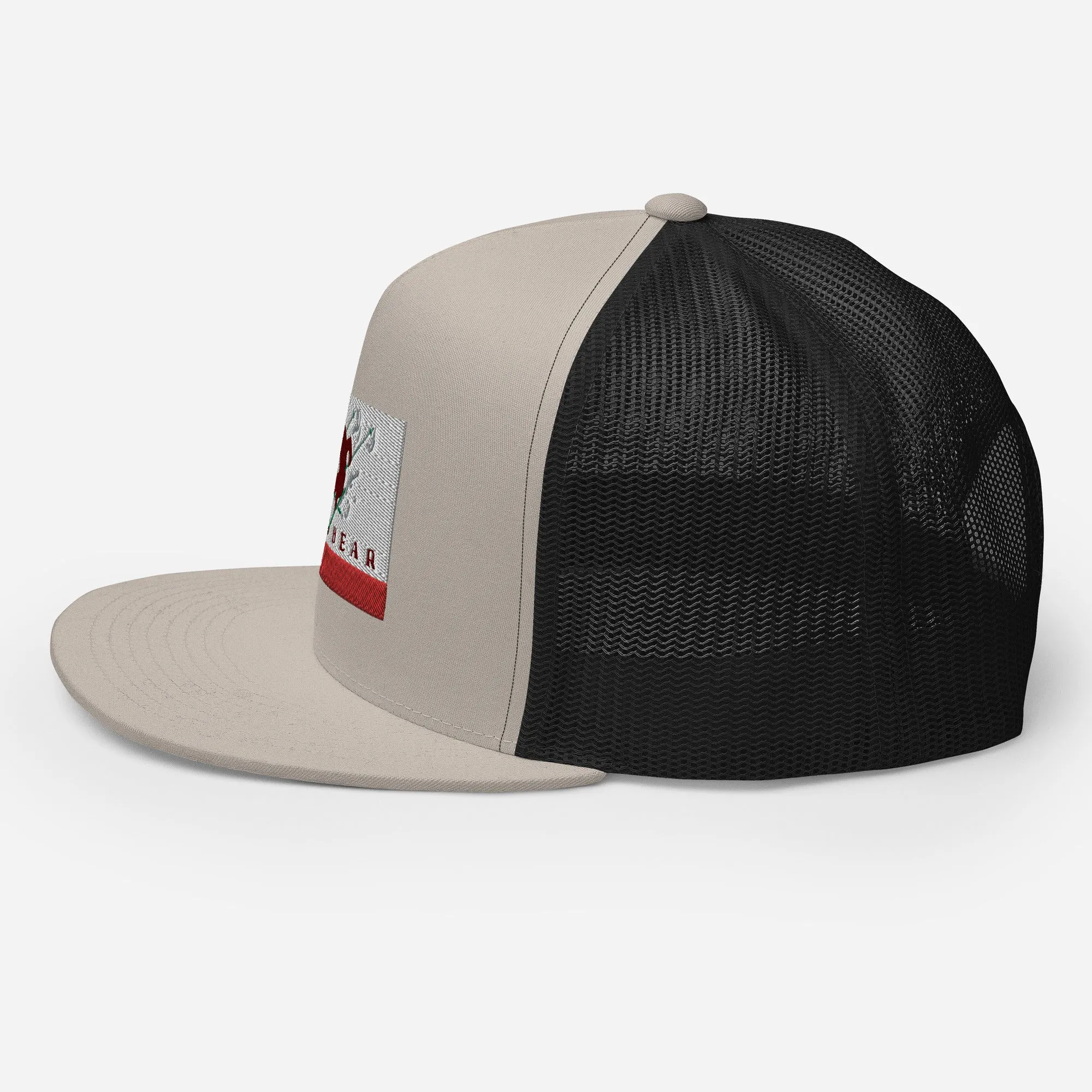 Big Bear Skiing CA Flag Trucker Cap