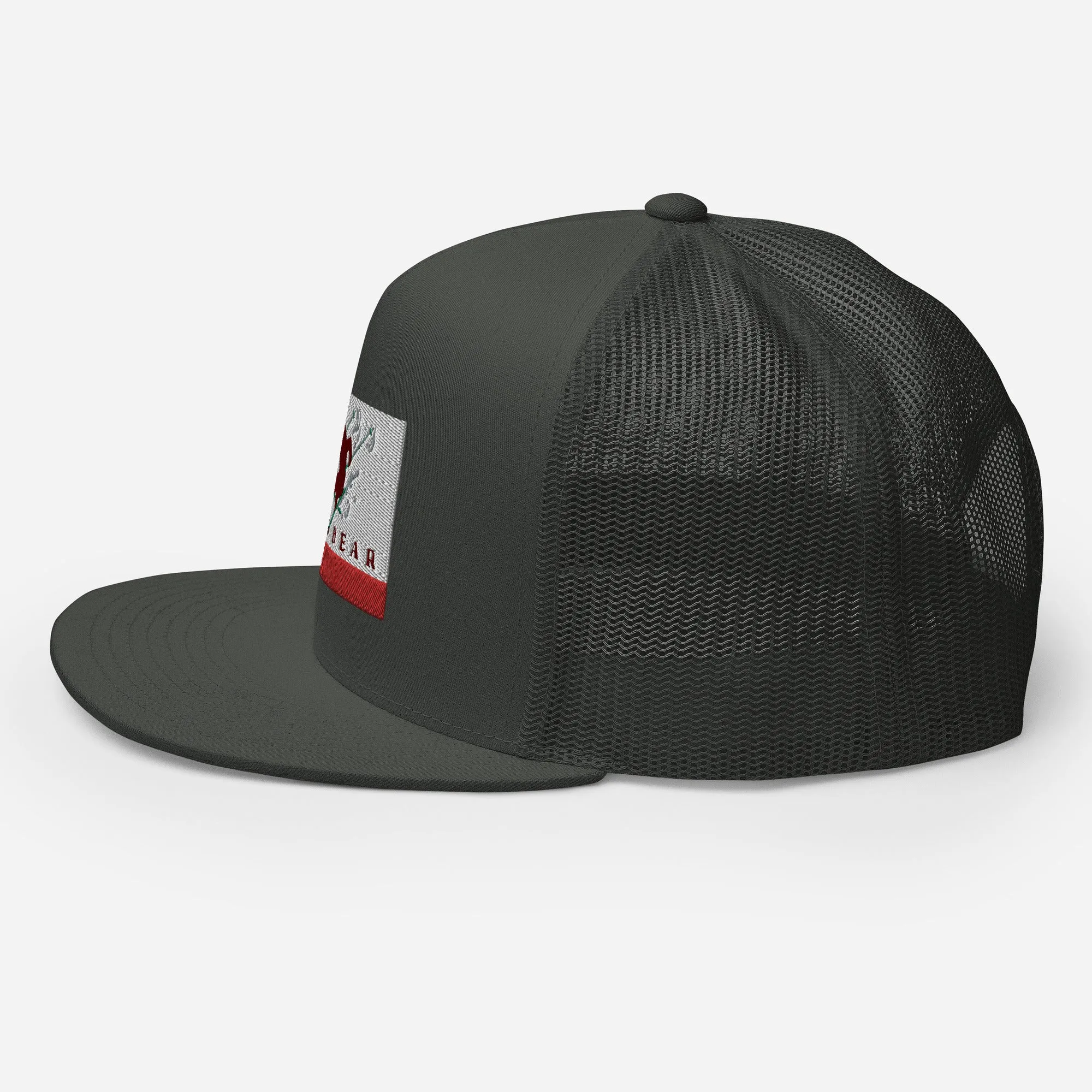 Big Bear Skiing CA Flag Trucker Cap