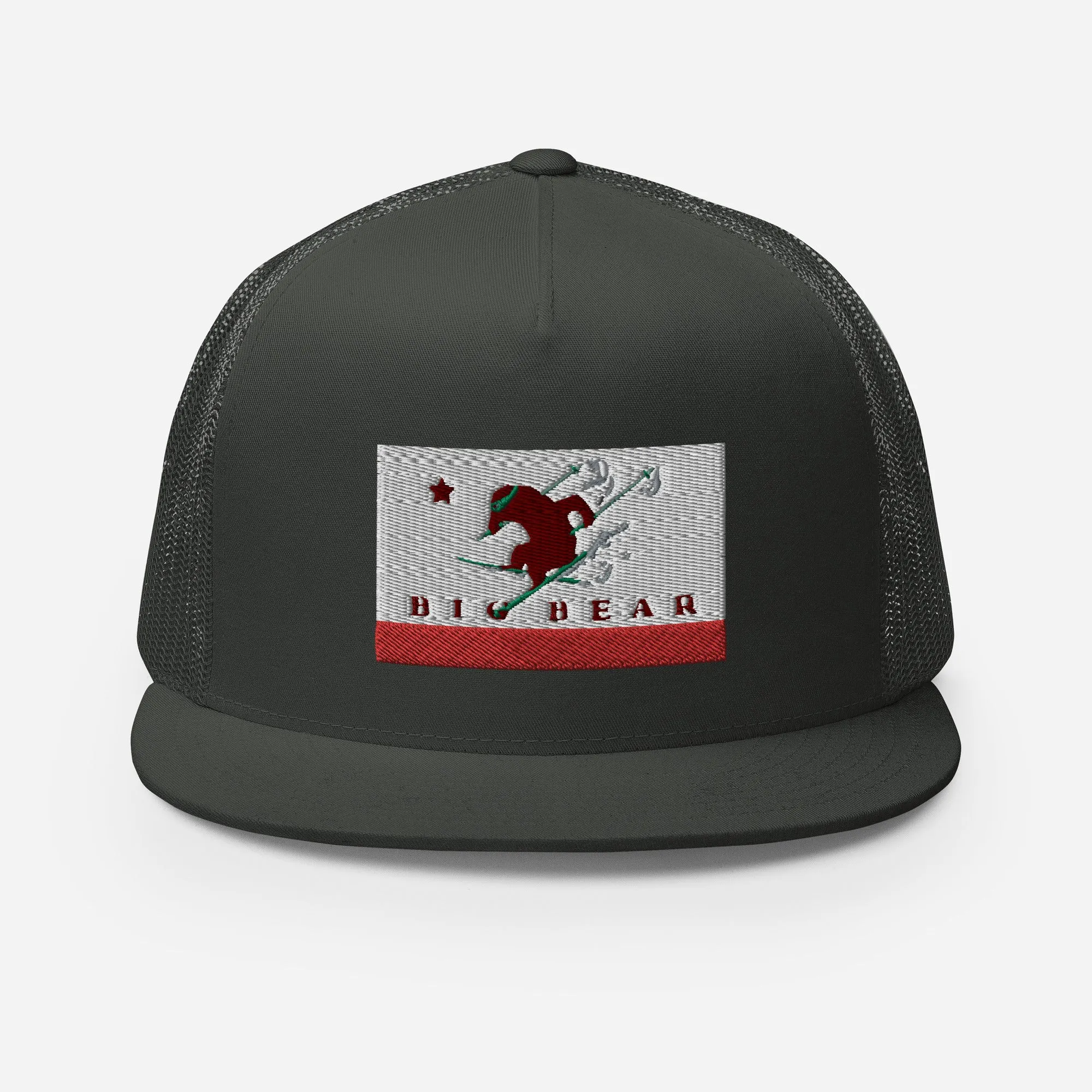 Big Bear Skiing CA Flag Trucker Cap