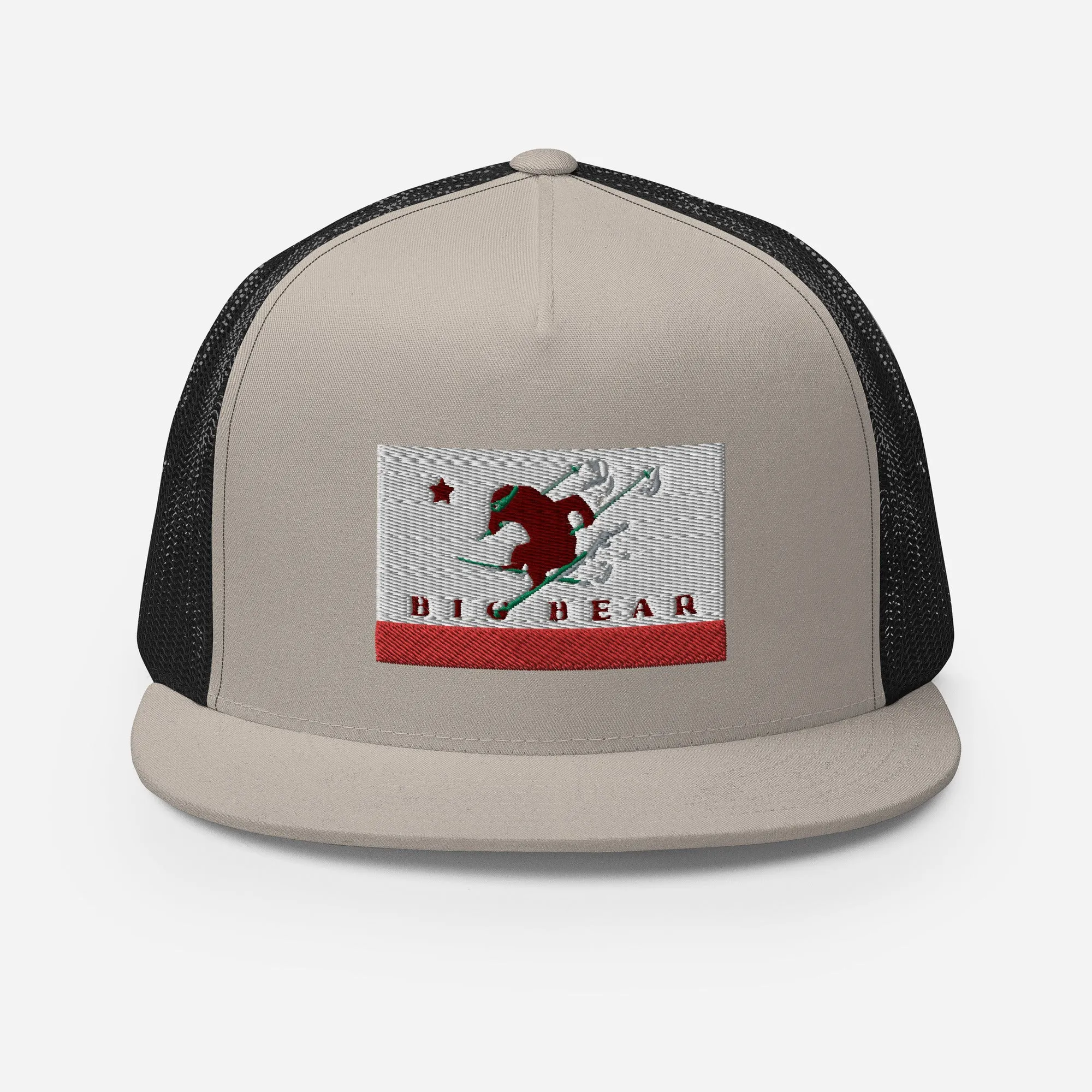 Big Bear Skiing CA Flag Trucker Cap