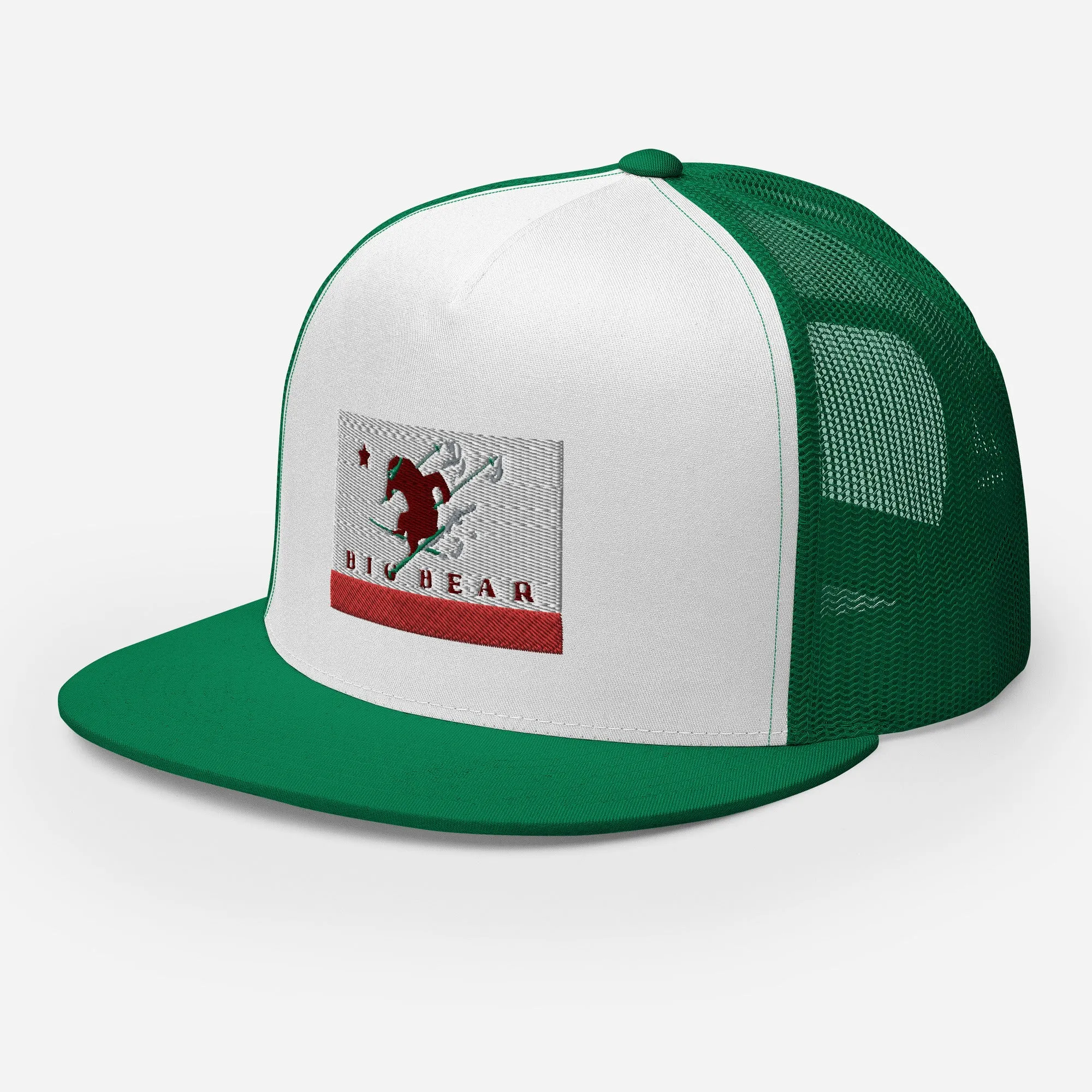 Big Bear Skiing CA Flag Trucker Cap