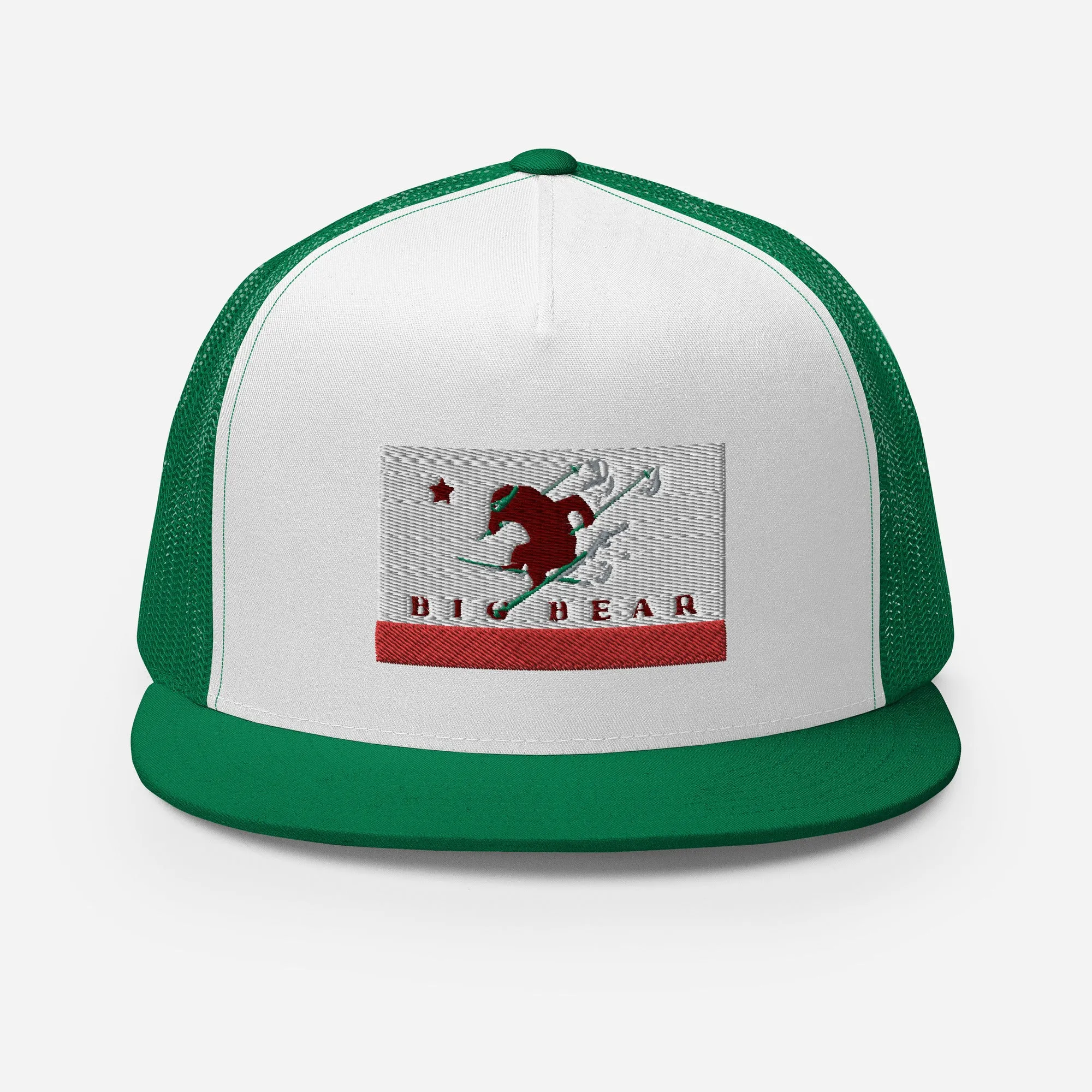 Big Bear Skiing CA Flag Trucker Cap