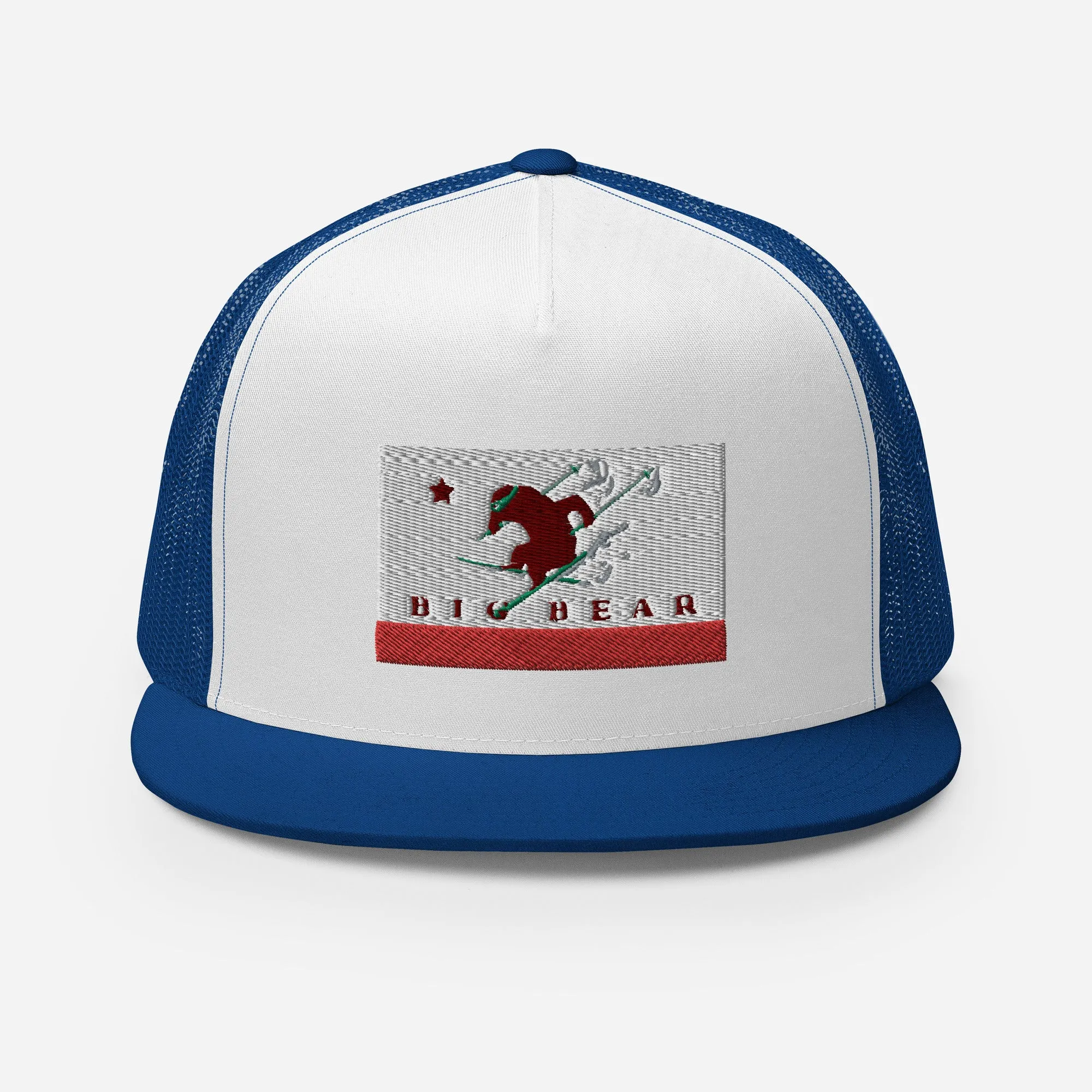 Big Bear Skiing CA Flag Trucker Cap