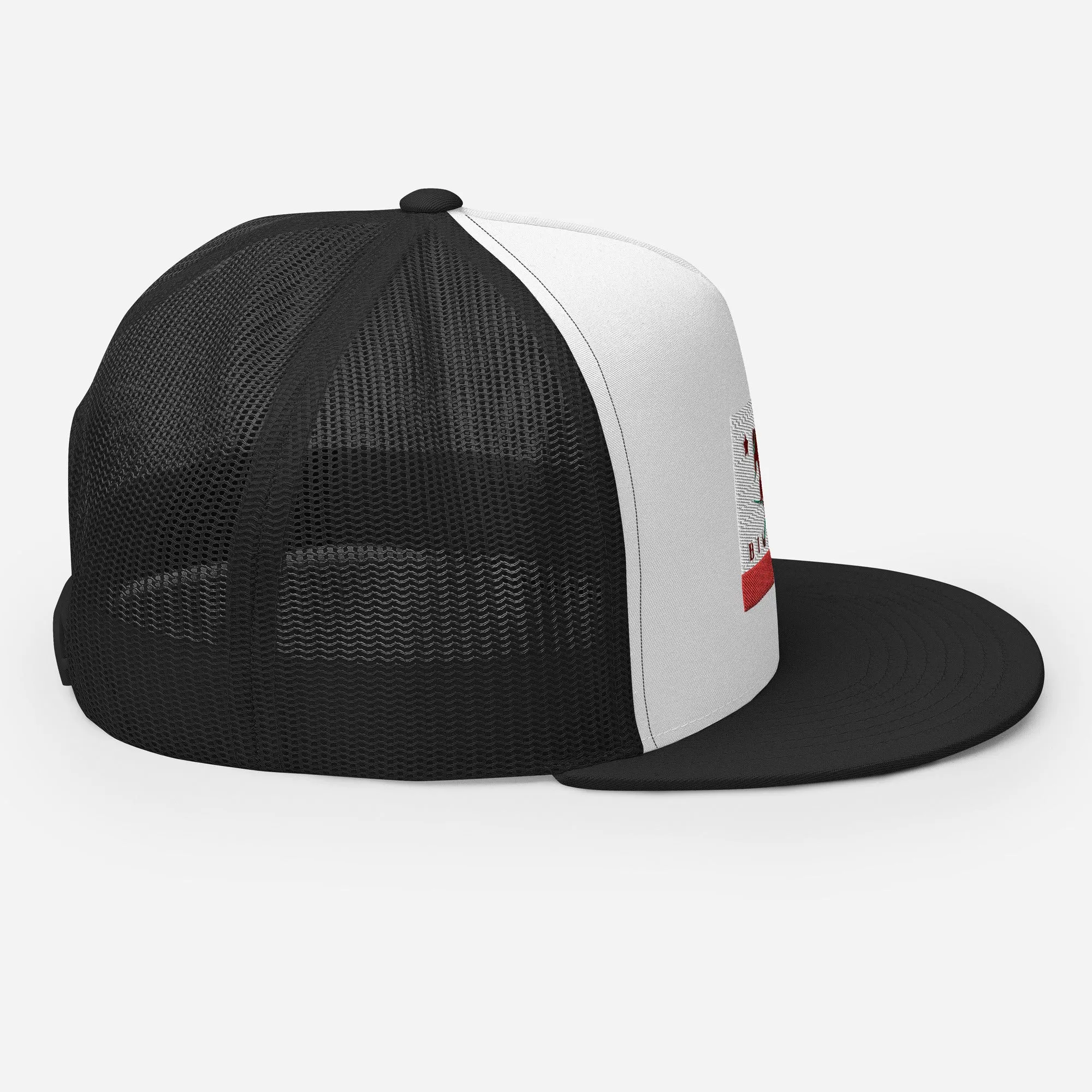 Big Bear Skiing CA Flag Trucker Cap