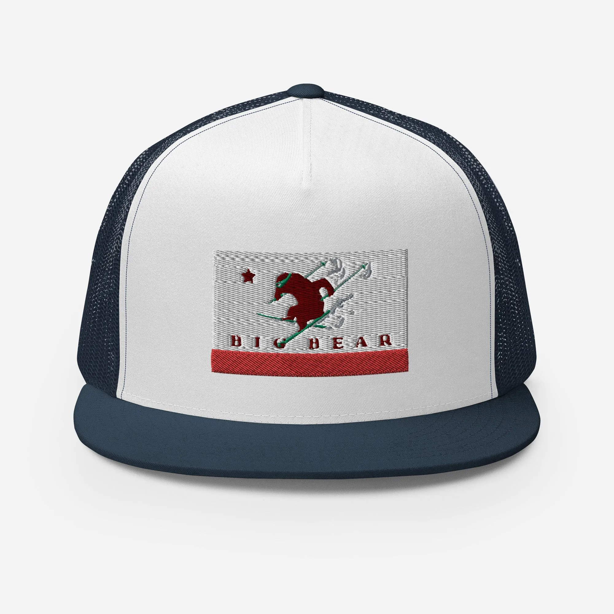 Big Bear Skiing CA Flag Trucker Cap