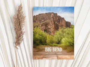 Big Bend National Park Retro Wall Art, Texas, USA
