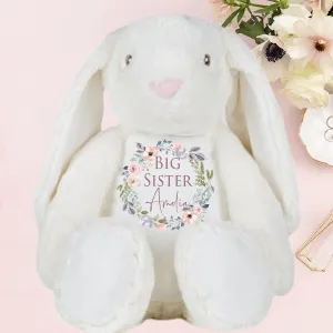 Big Sister Personalised Bunny – Soft Toy Gift for Girls