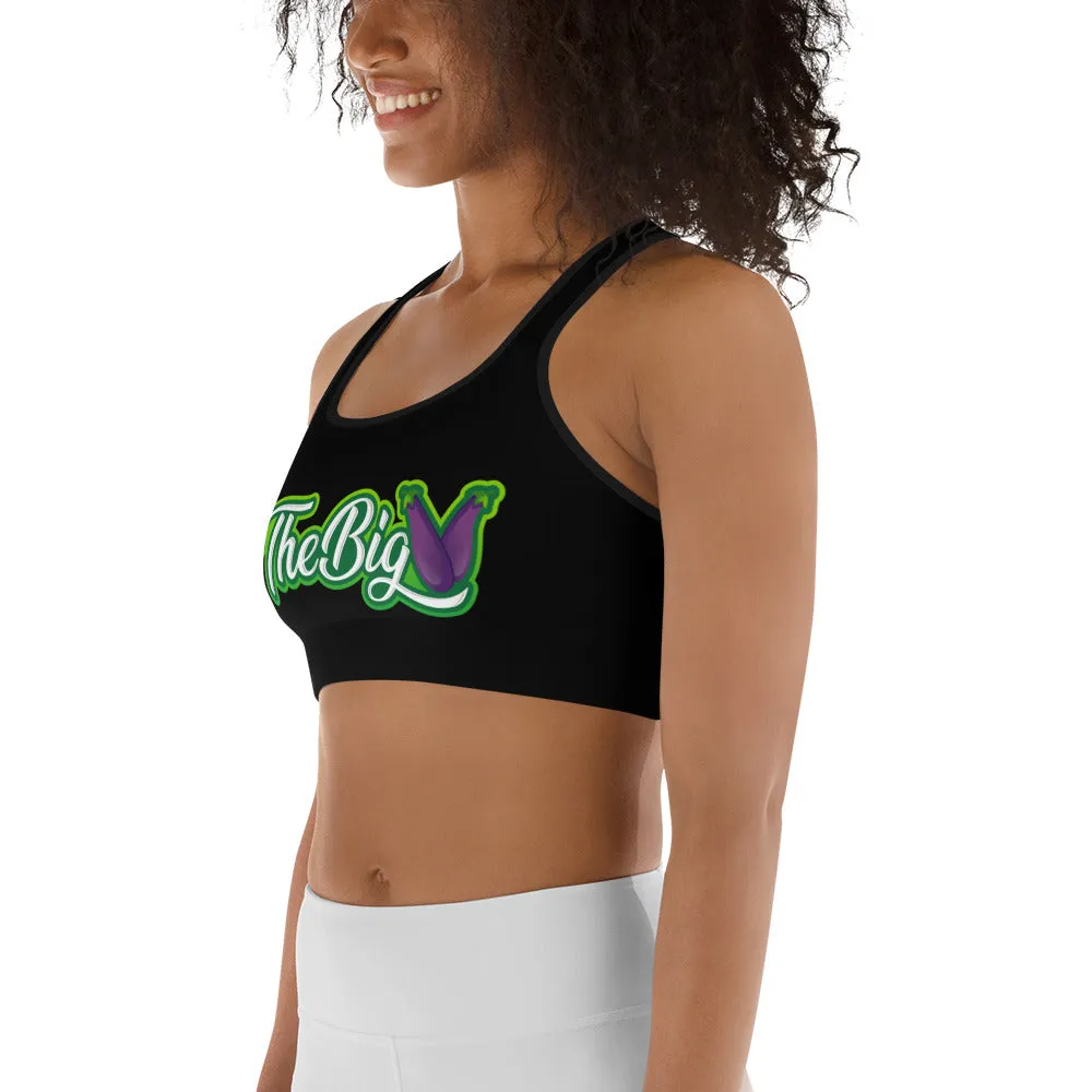 Big V Sports bra (black)