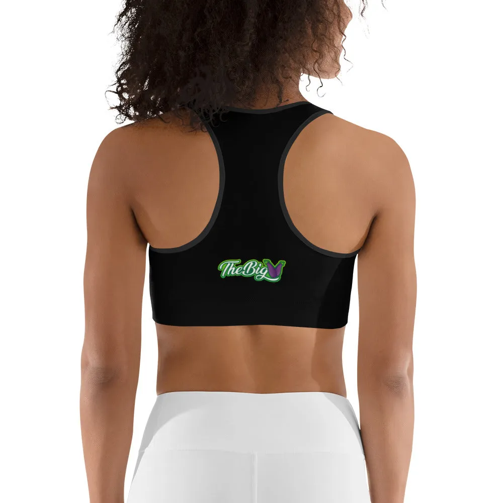 Big V Sports bra (black)