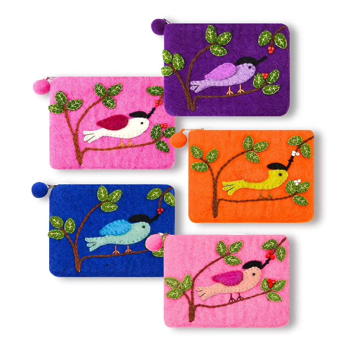 Bird on the Branch Theme Coin Purse
