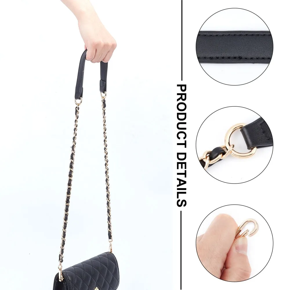 Black and Gold Chain Purse Strap 39 Inches