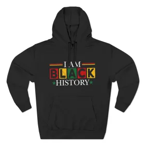 Black History Three-Panel Fleece Hoodie - Celebrate Identity & Culture