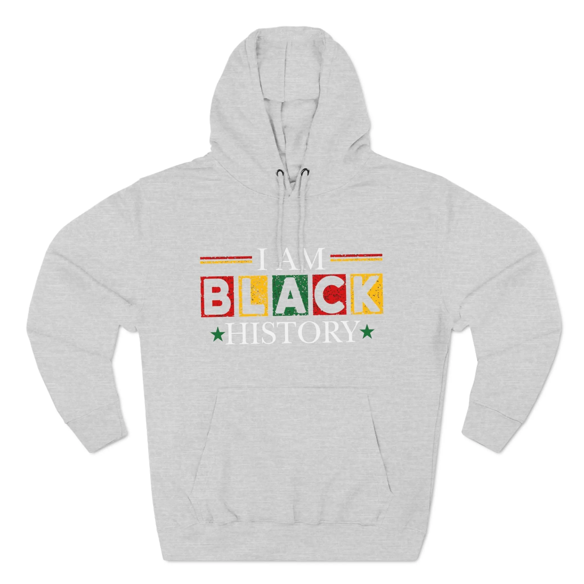 Black History Three-Panel Fleece Hoodie - Celebrate Identity & Culture