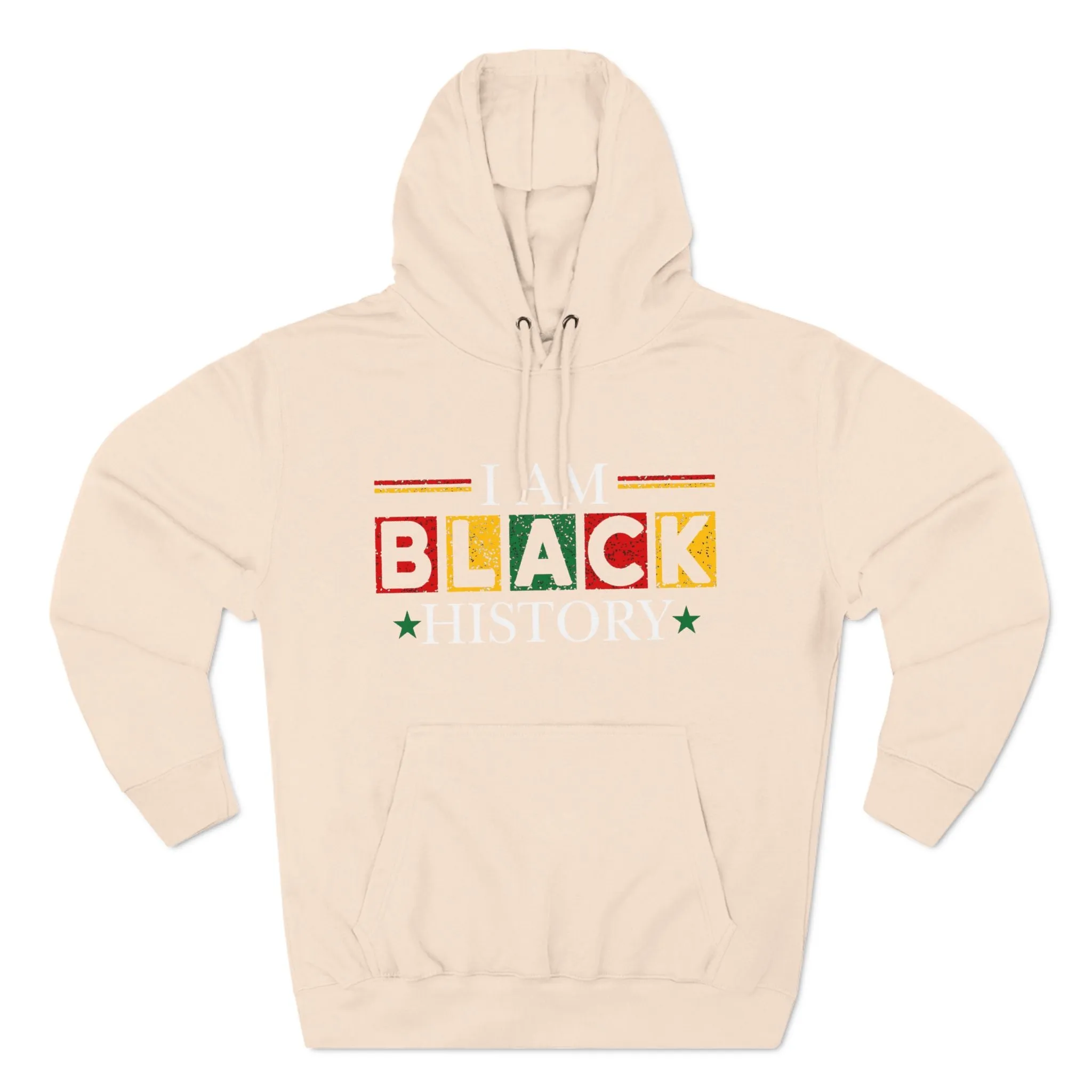 Black History Three-Panel Fleece Hoodie - Celebrate Identity & Culture