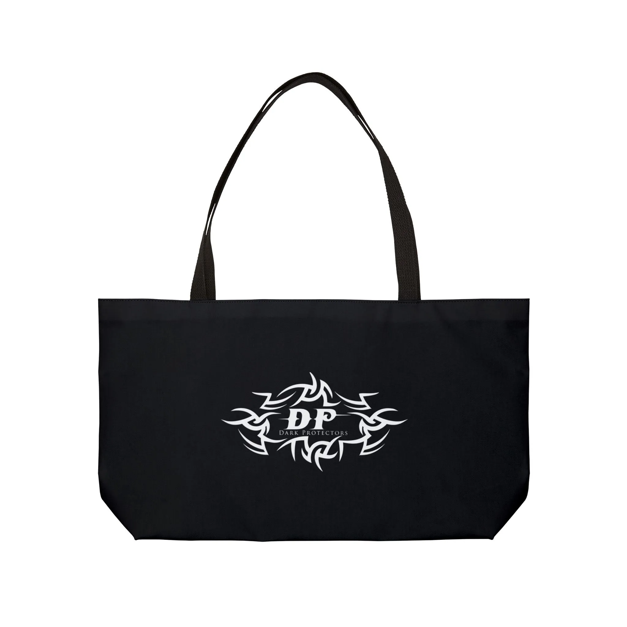 Black Weekender Tote Bag - Dark Protectors Logo
