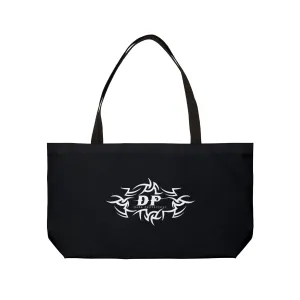 Black Weekender Tote Bag - Dark Protectors Logo