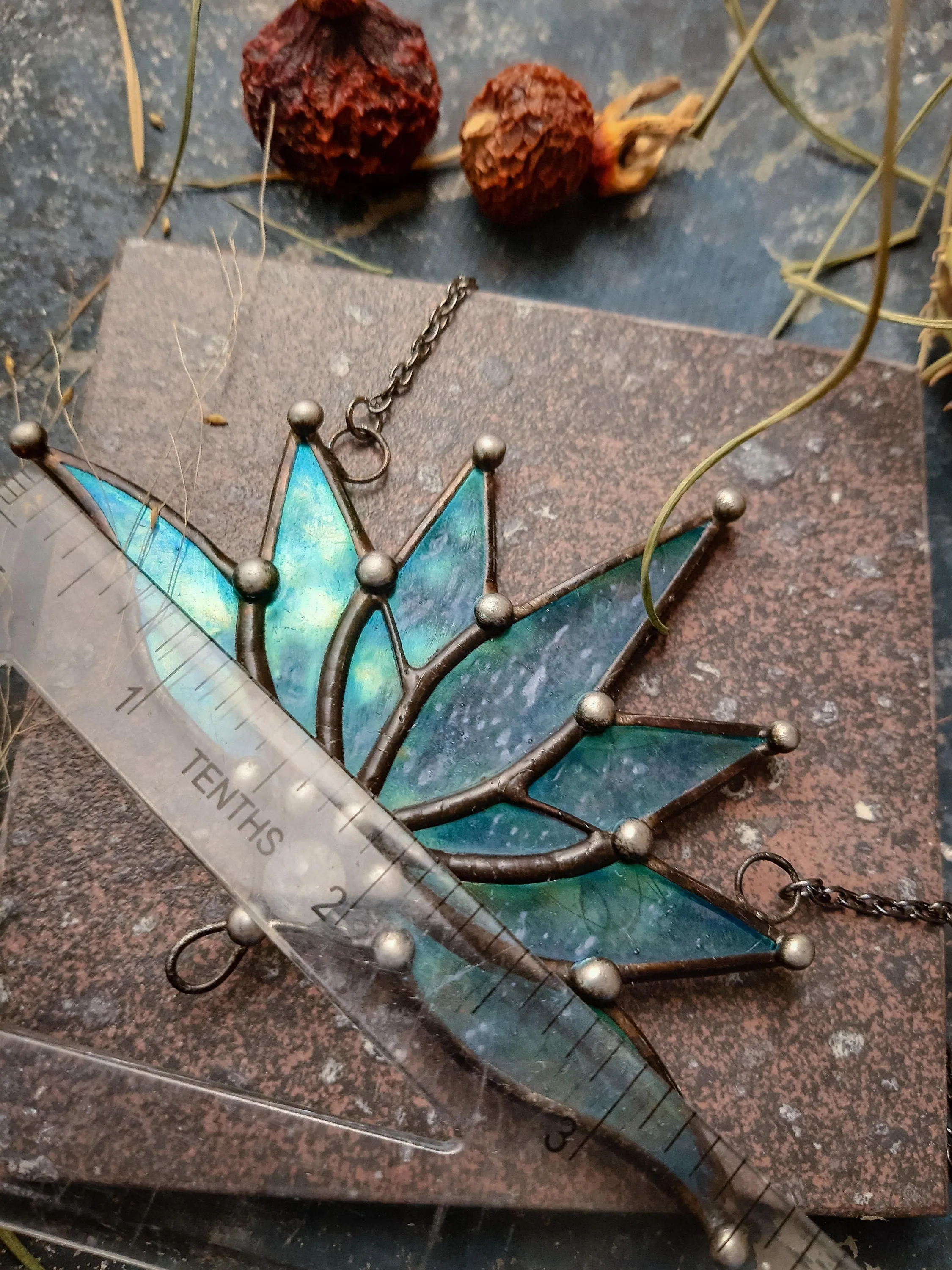 Blue Lotus Necklace