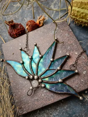Blue Lotus Necklace