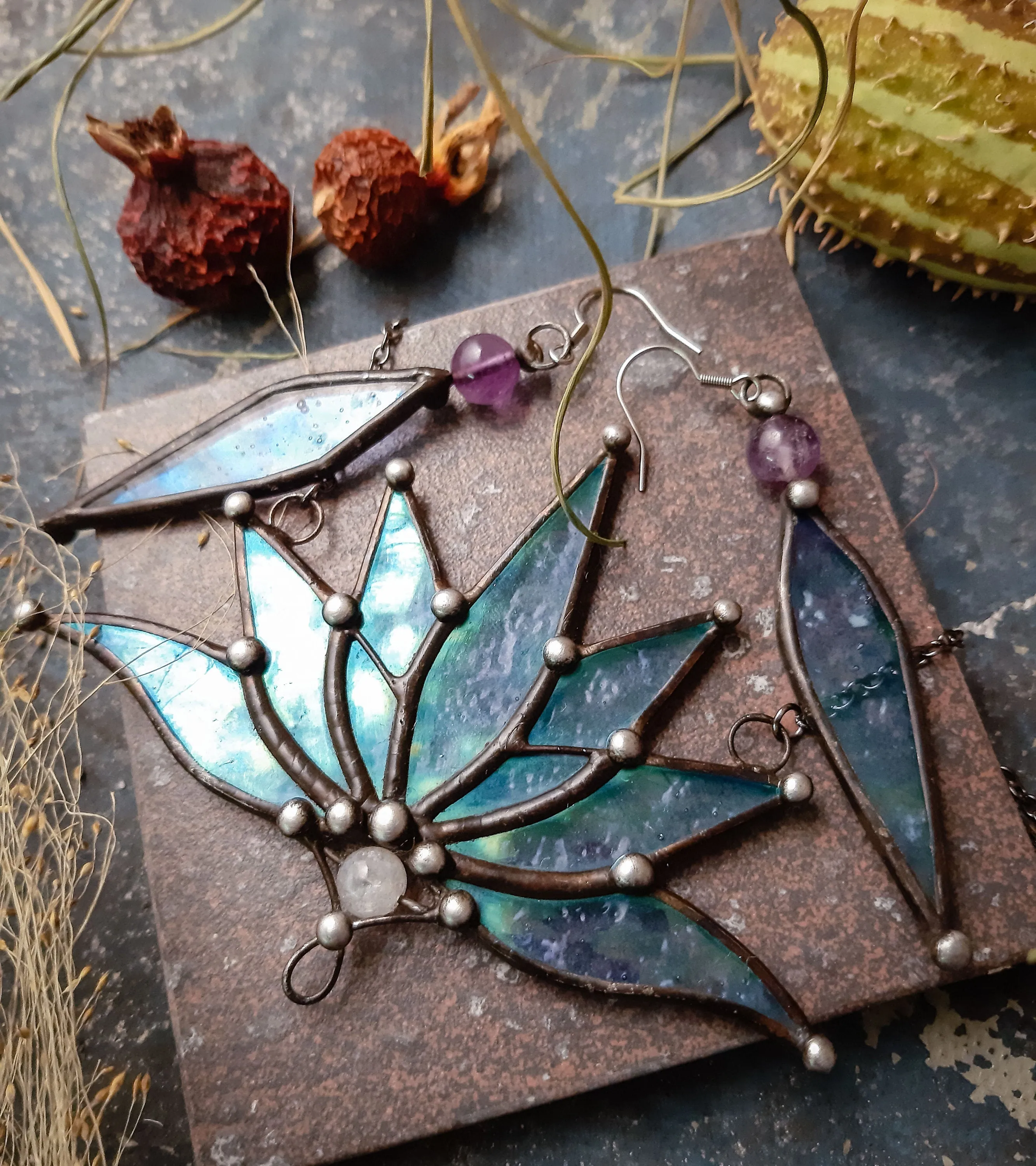 Blue Lotus Necklace