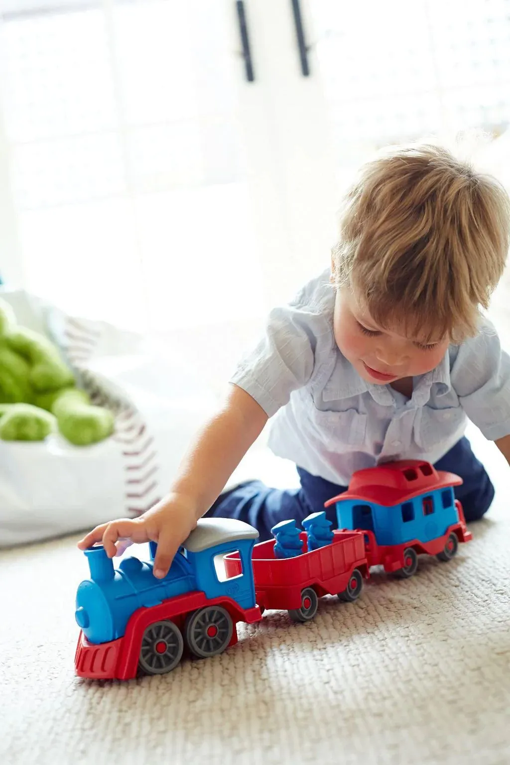 Blue Train - 100% Recycled Plastic Toy