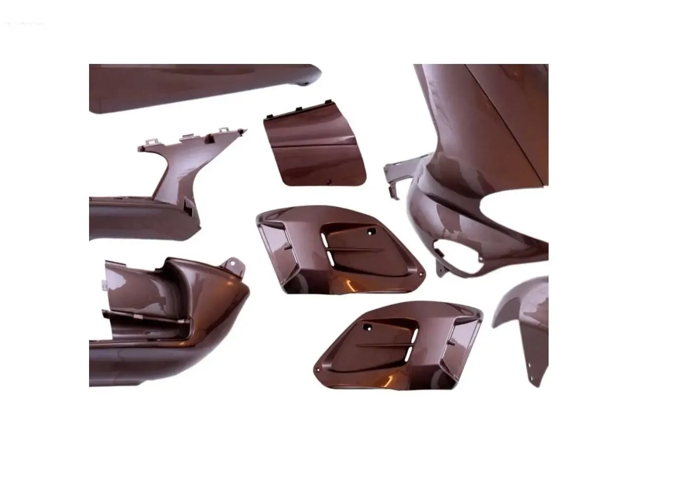 Body Part Kit EDGE 15 Pcs Audi Brown Metallic | Gilera Runner (-2005)