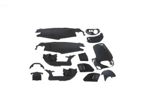Body Part Kit EDGE 15 Pcs Matt Black | Gilera Runner (-2005)