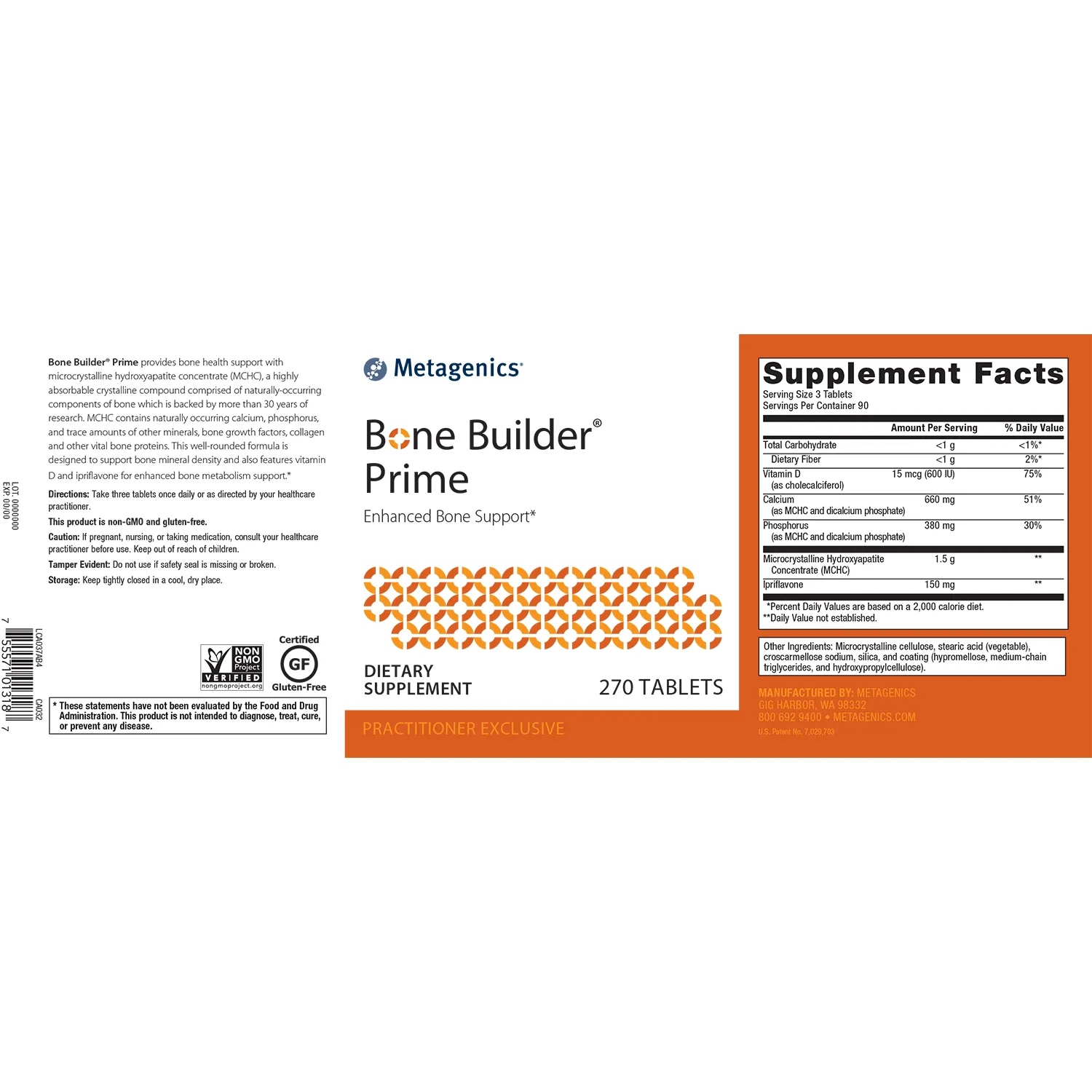 Bone Builder® Prime (formerly Cal Apatite Plus) <br>Enhanced Bone Support*
