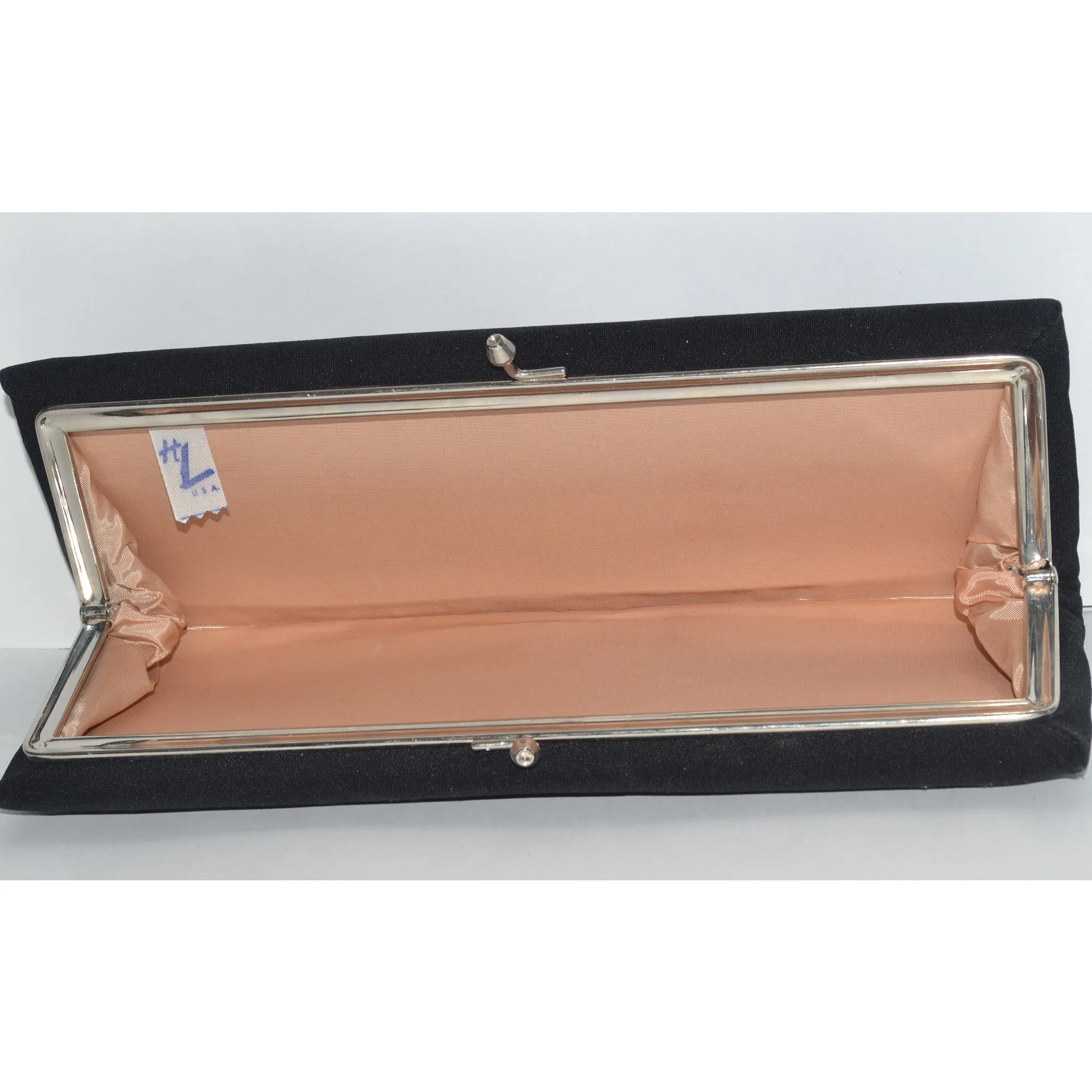 Bowtie Black Clutch Purse By HL