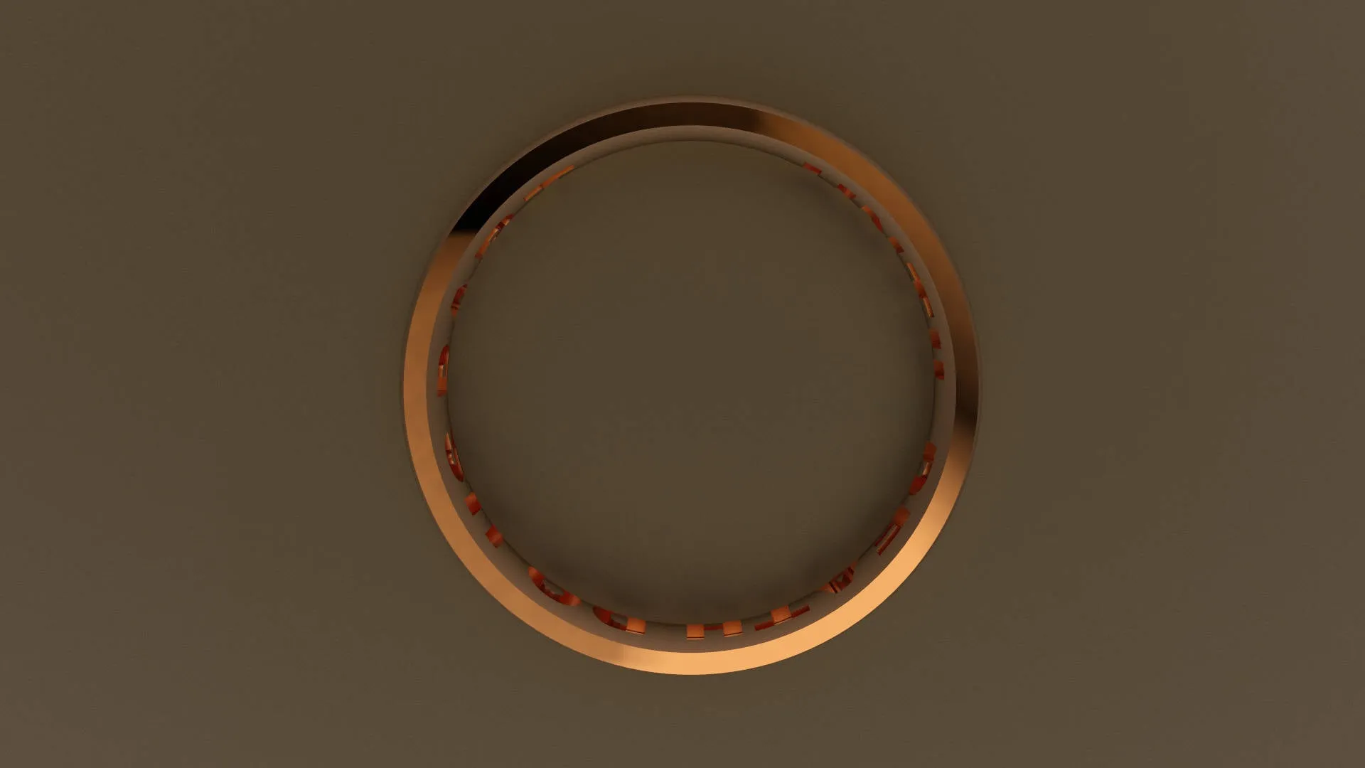 Brushed Rose Gold 4mm Interior Message Wedding Band