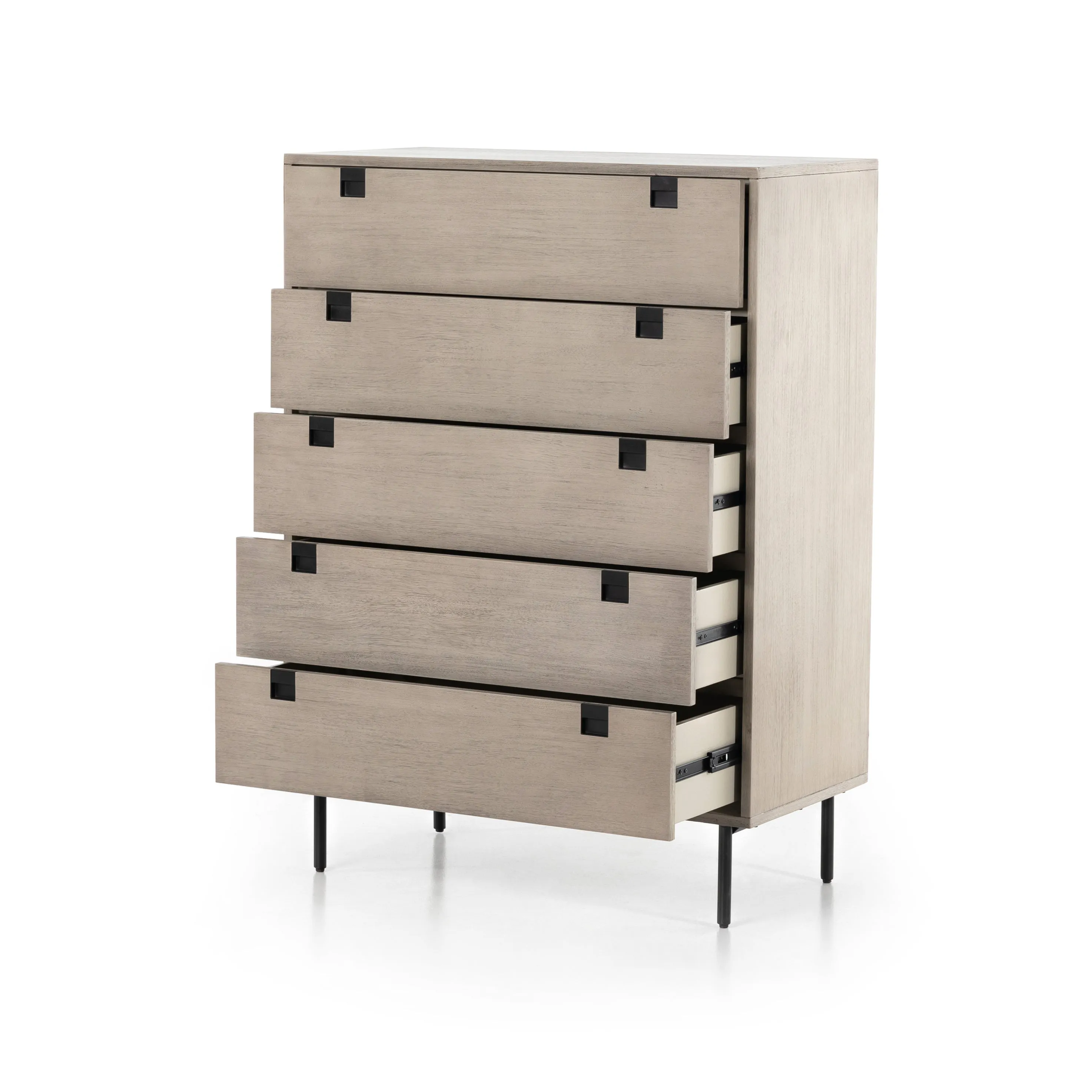 Carly 5 Drawer Dresser-Grey Wash