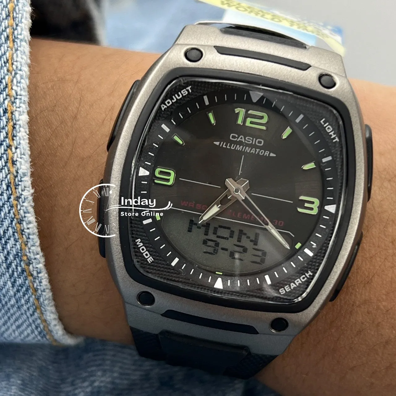 Casio Analog-Digital Men's Watch AW-81-1A1 Resin Band Resin Glass Battery Life 10-Years