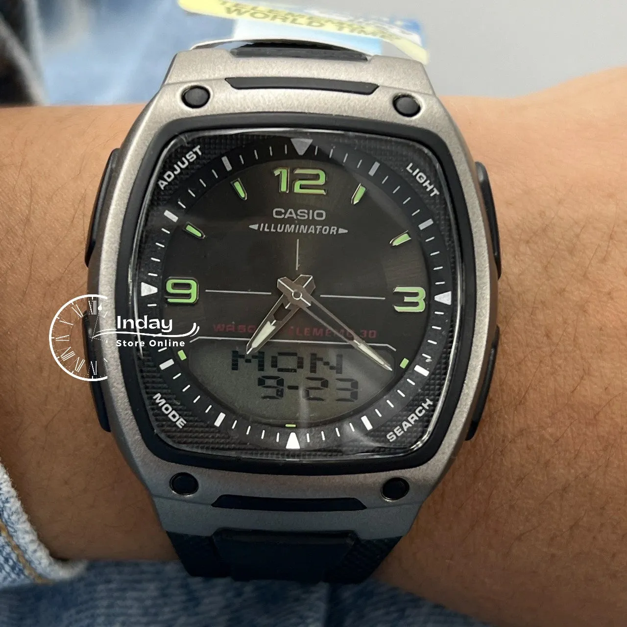 Casio Analog-Digital Men's Watch AW-81-1A1 Resin Band Resin Glass Battery Life 10-Years