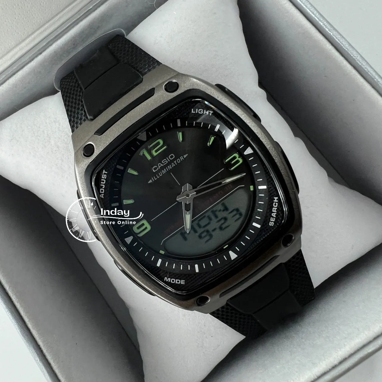 Casio Analog-Digital Men's Watch AW-81-1A1 Resin Band Resin Glass Battery Life 10-Years