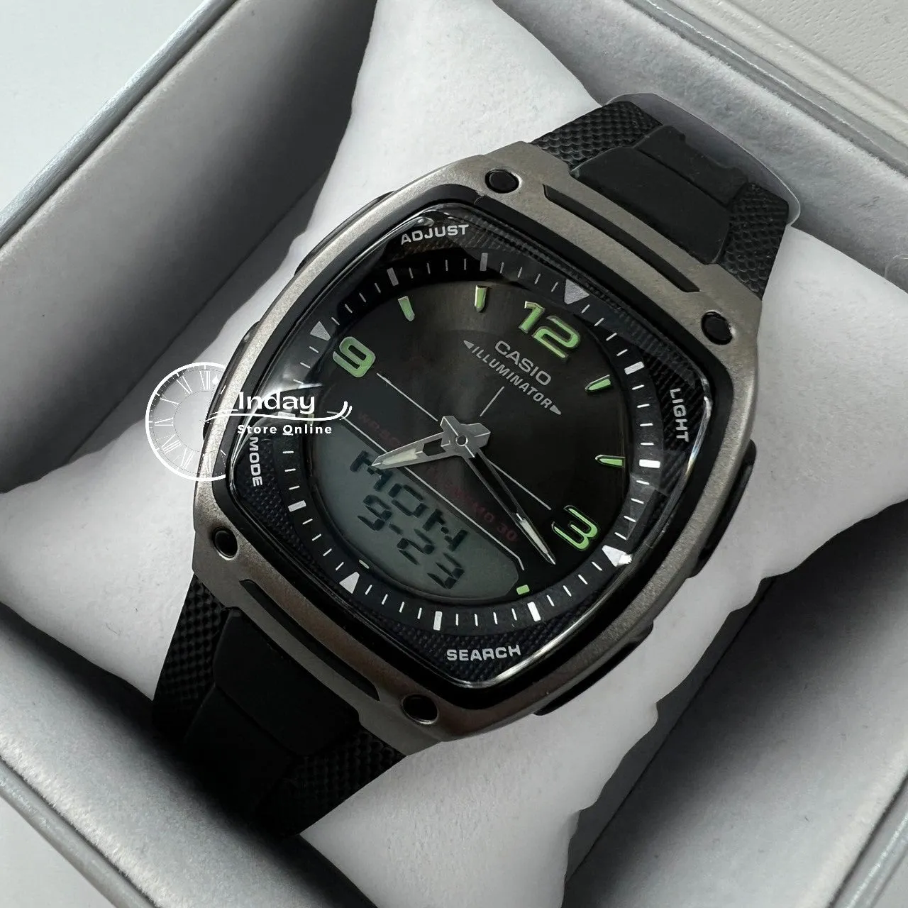 Casio Analog-Digital Men's Watch AW-81-1A1 Resin Band Resin Glass Battery Life 10-Years