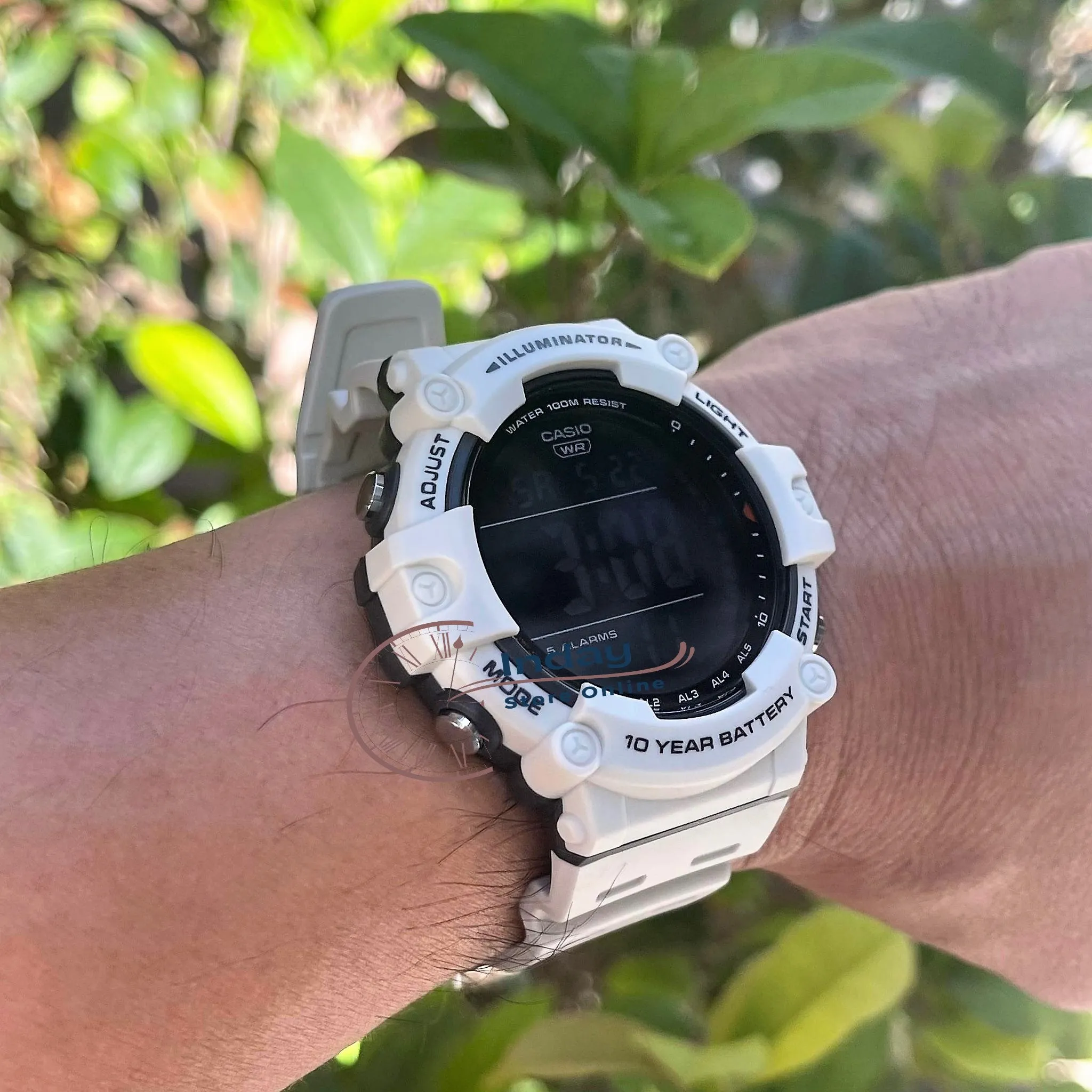 Casio Digital Men's Watch AE-1500WH-8B2 10-Year Battery Life Resin Strap