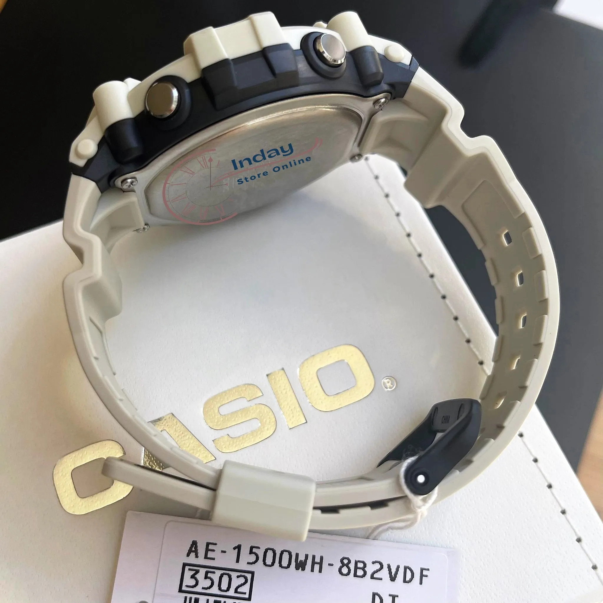 Casio Digital Men's Watch AE-1500WH-8B2 10-Year Battery Life Resin Strap