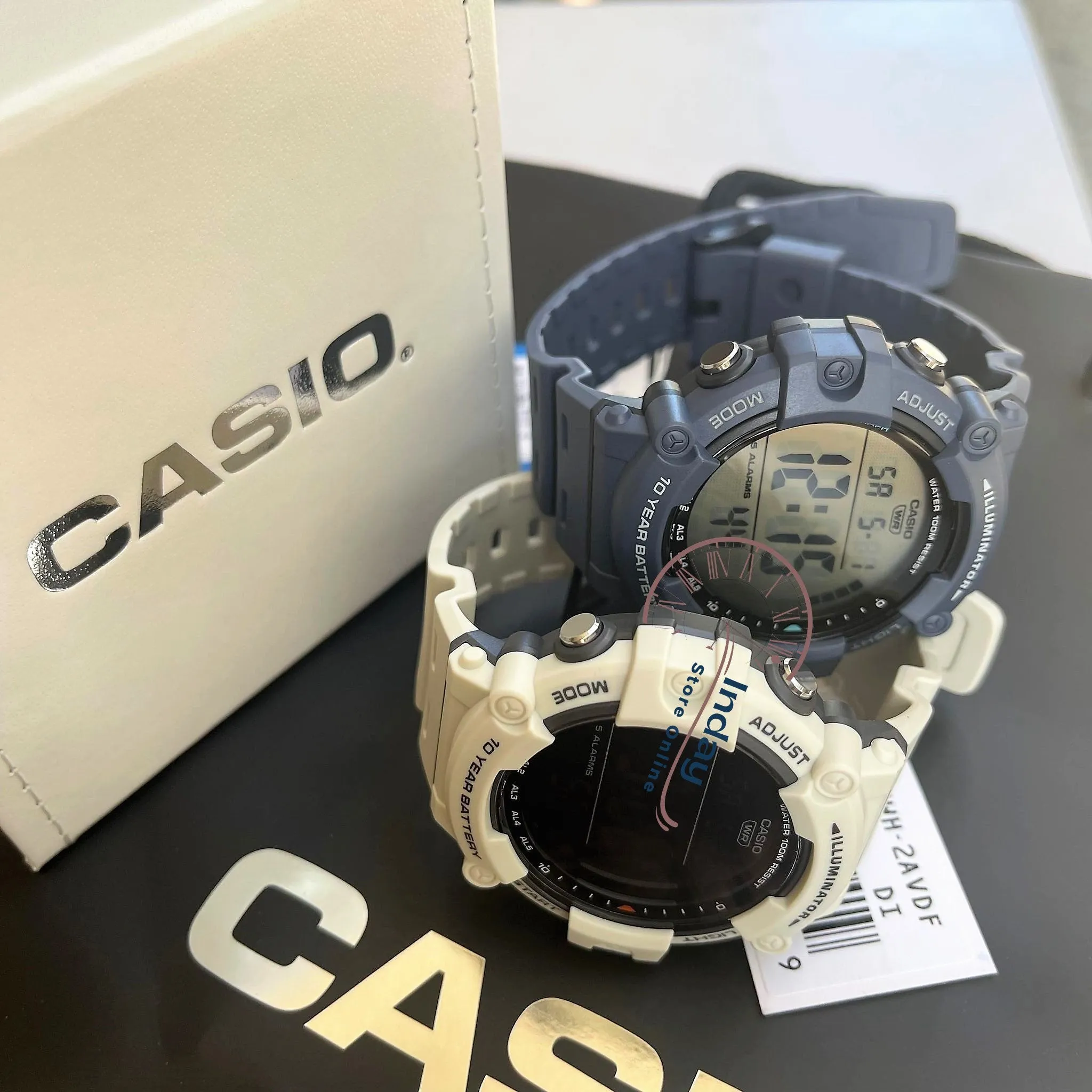 Casio Digital Men's Watch AE-1500WH-8B2 10-Year Battery Life Resin Strap