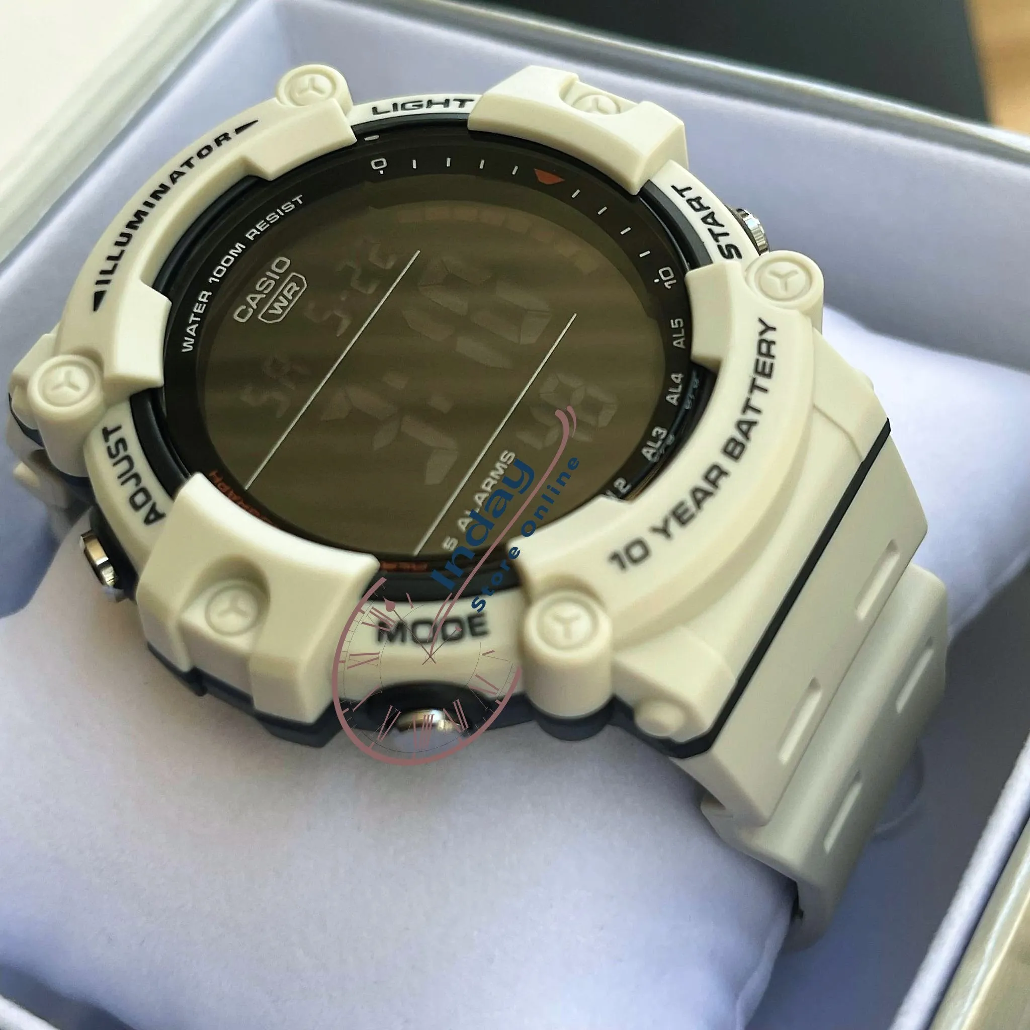Casio Digital Men's Watch AE-1500WH-8B2 10-Year Battery Life Resin Strap