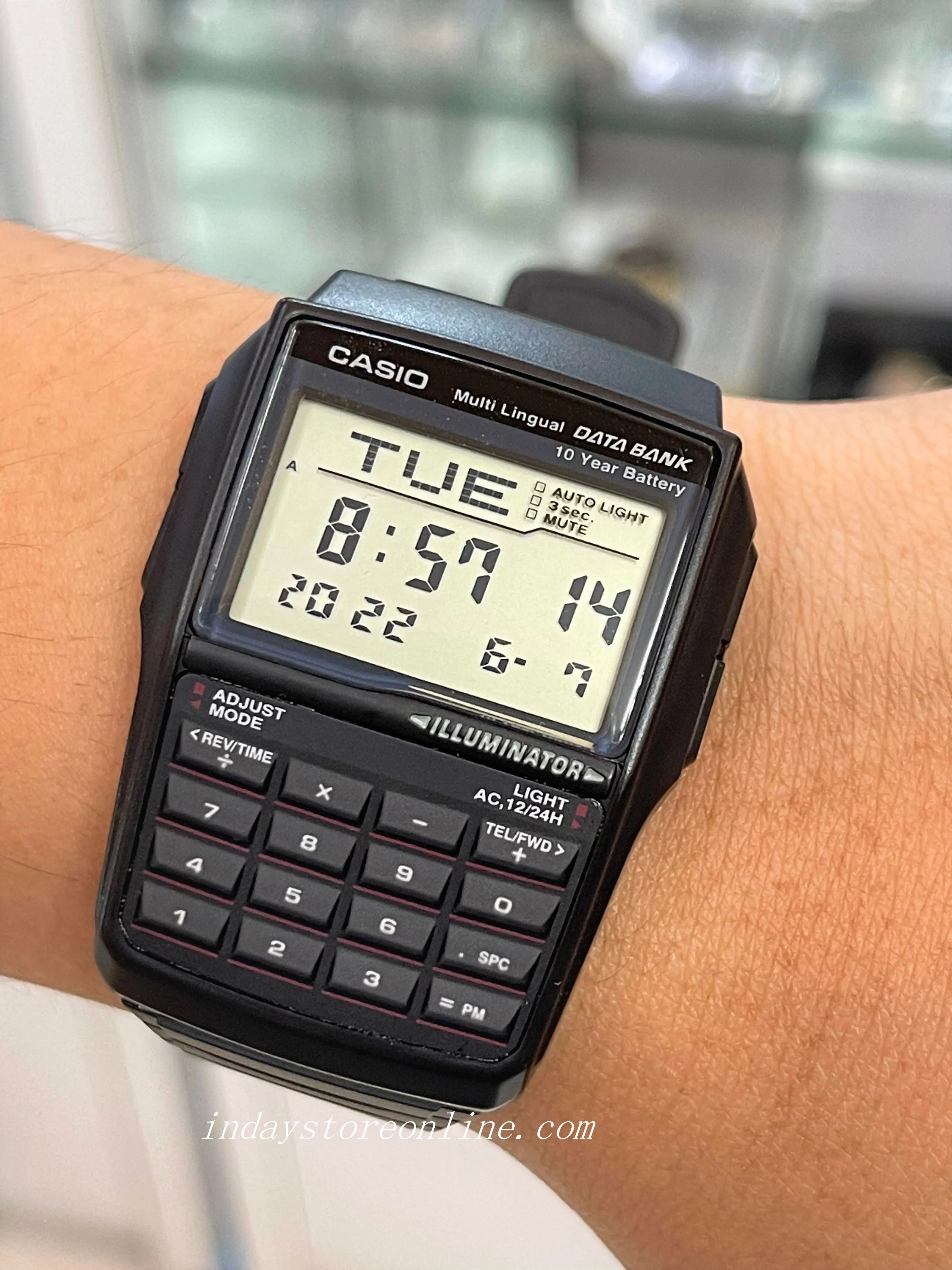 Casio Digital Men's Watch DBC-32-1A Digital Data Bank Resin Band Resin Glass Battery Life: 10 years