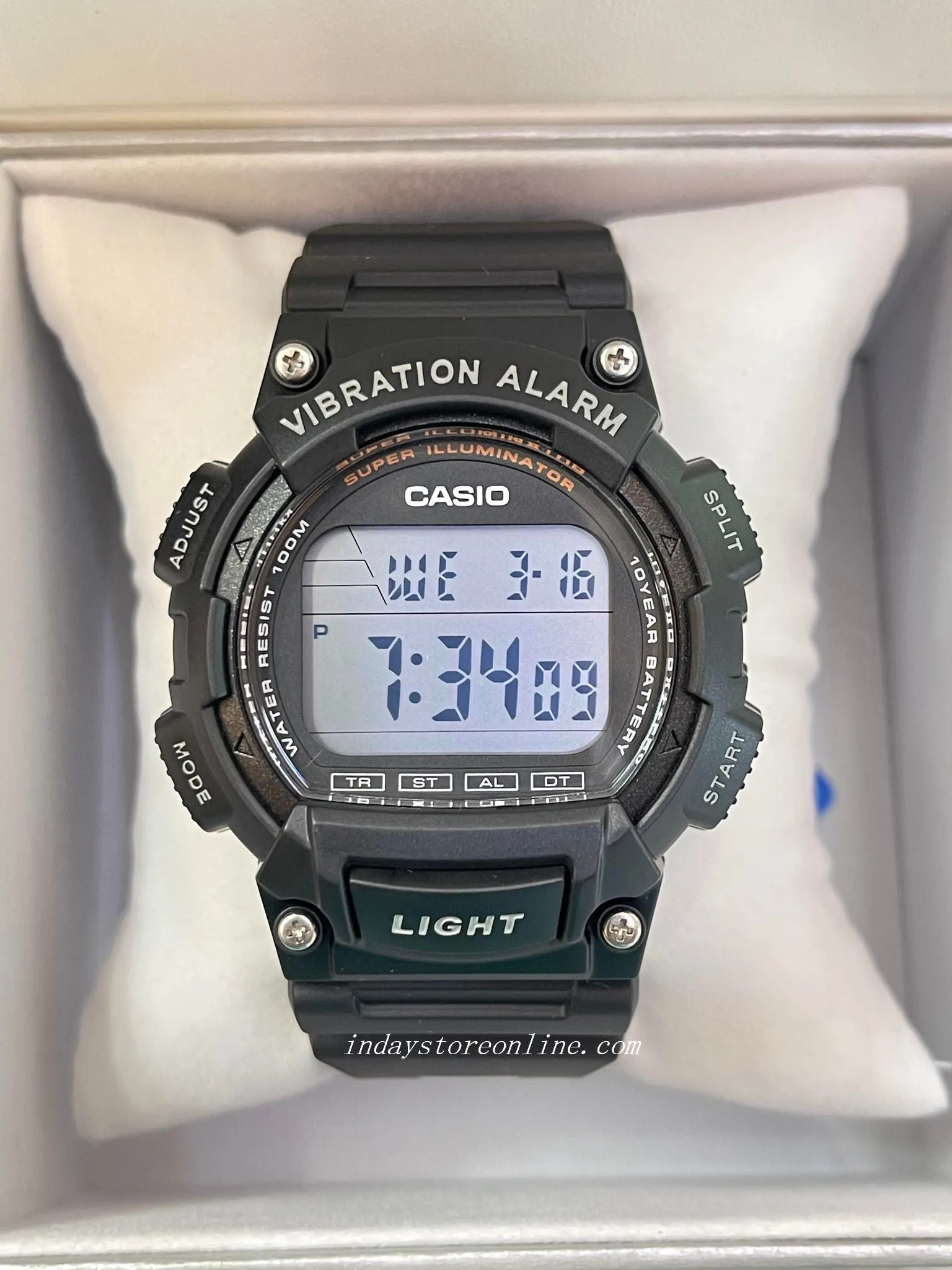 Casio Digital Men's Watch W-736H-1AV Digital Sporty Design Resin Band Resin Glass Battery Life: 10 years