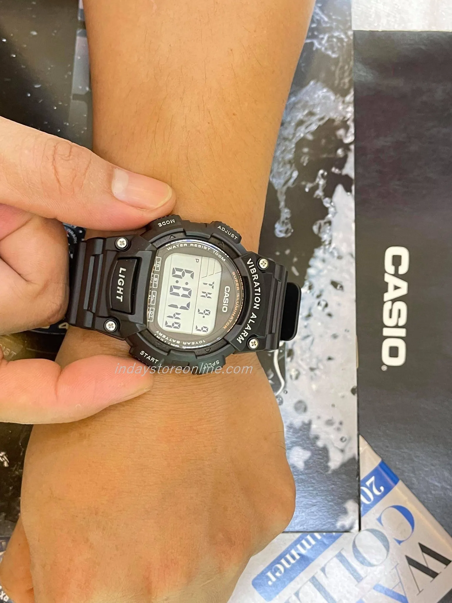 Casio Digital Men's Watch W-736H-1AV Digital Sporty Design Resin Band Resin Glass Battery Life: 10 years
