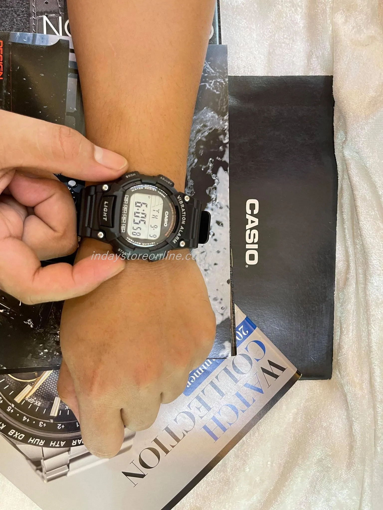 Casio Digital Men's Watch W-736H-1AV Digital Sporty Design Resin Band Resin Glass Battery Life: 10 years