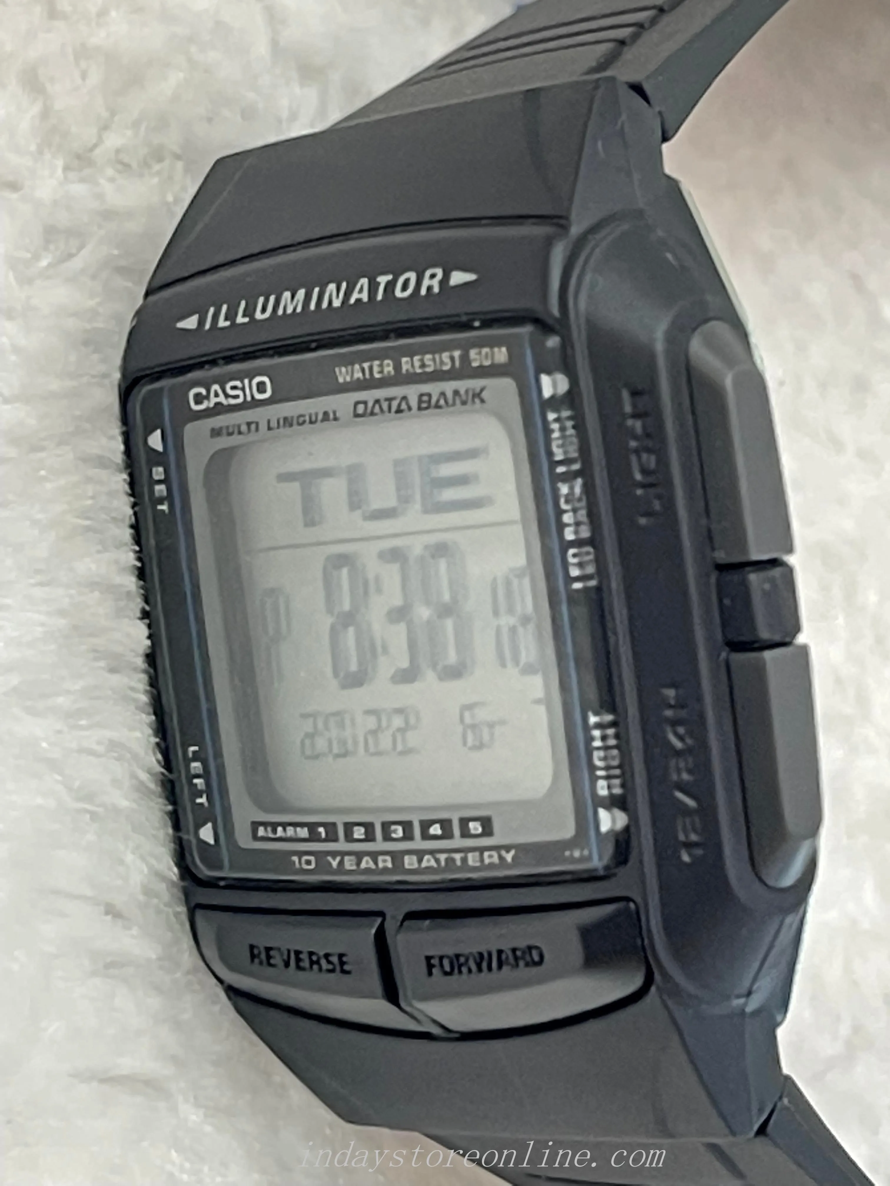 Casio Digital Unisex Watch DB-36-1A Digital Data Bank Resin Band Resin Glass Battery Life 10-Years