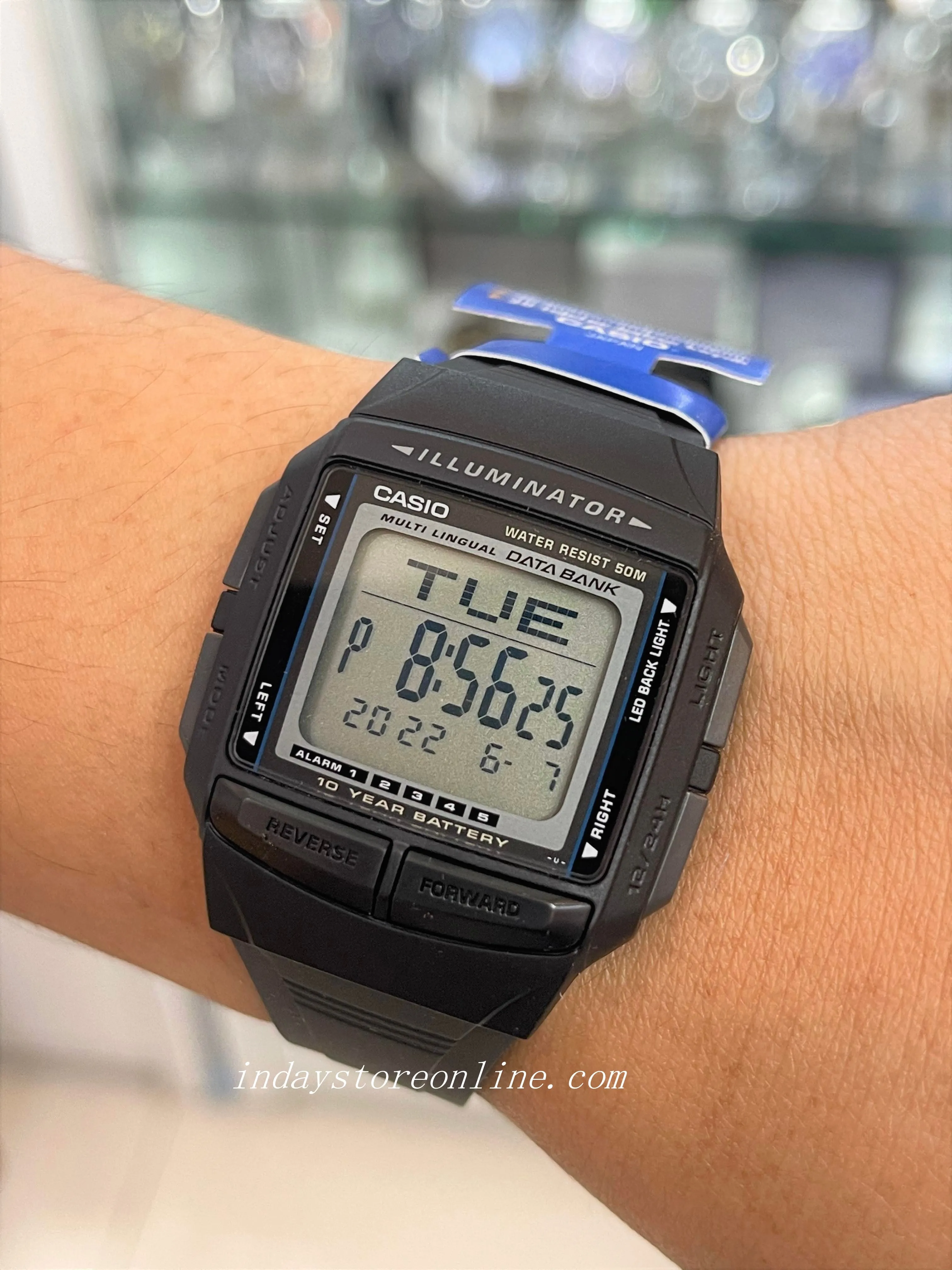 Casio Digital Unisex Watch DB-36-1A Digital Data Bank Resin Band Resin Glass Battery Life 10-Years