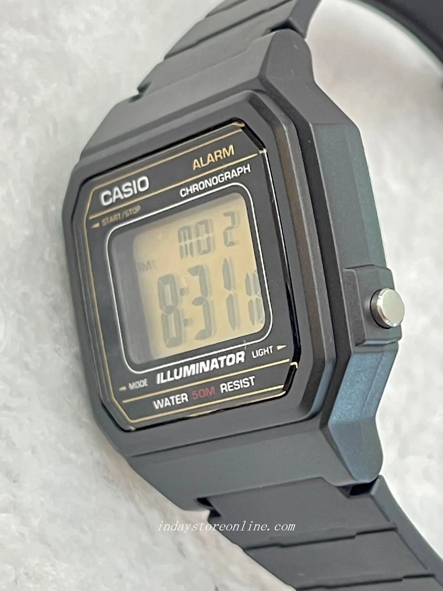 Casio Digital Unisex Watch W-217H-9A Digital  Resin Band Resin Glass