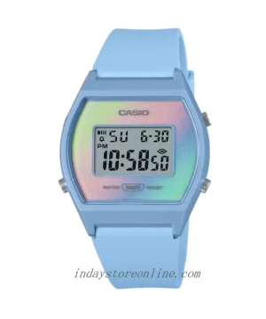 Casio Digital Women's Watch LW-205H-2A Digital Blue Color Resin Band Resin Glass