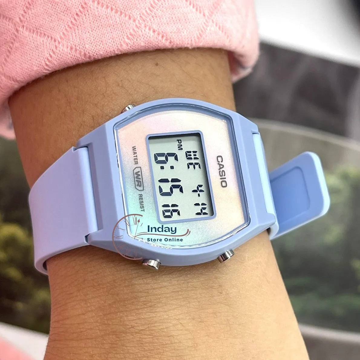 Casio Digital Women's Watch LW-205H-2A Digital Blue Color Resin Band Resin Glass