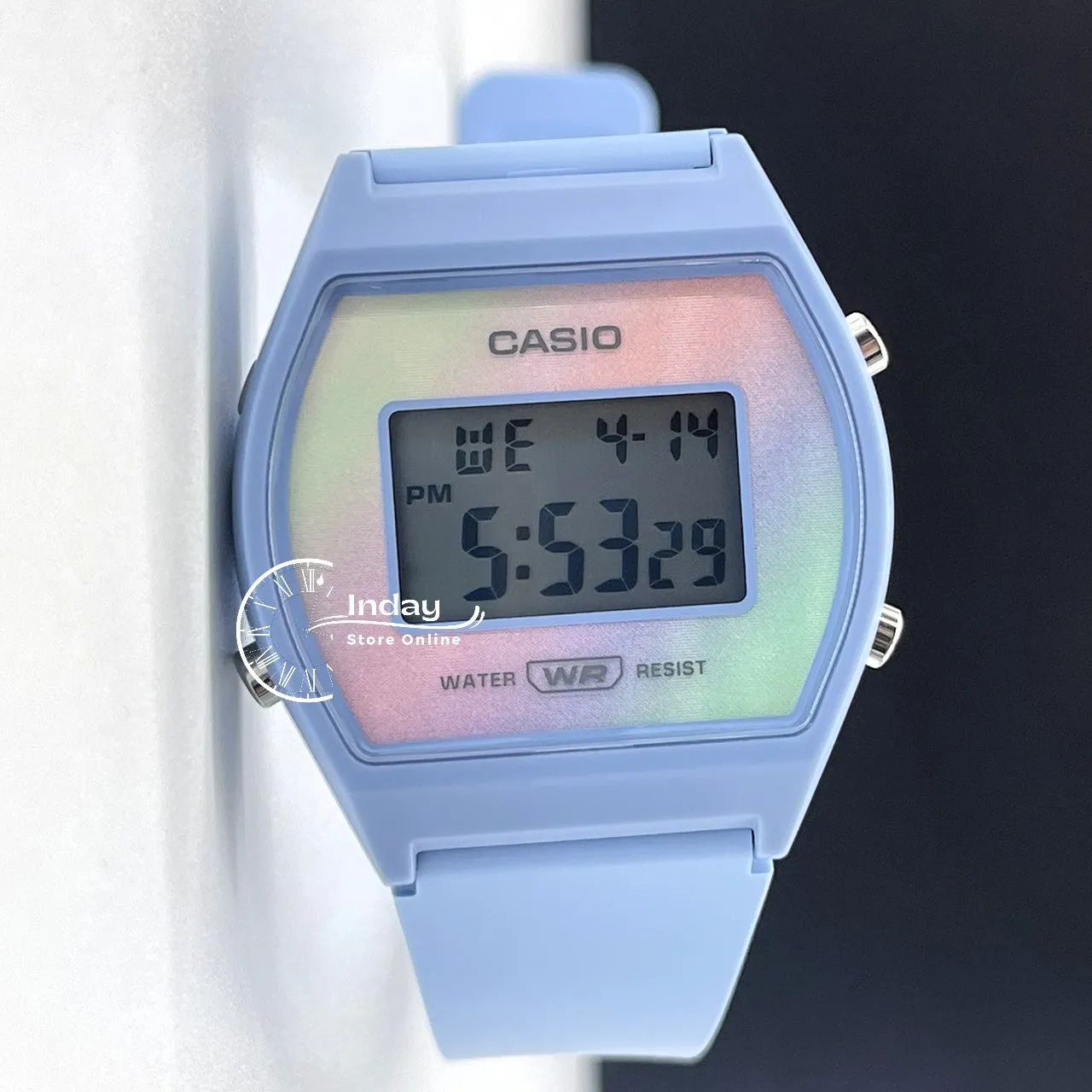 Casio Digital Women's Watch LW-205H-2A Digital Blue Color Resin Band Resin Glass