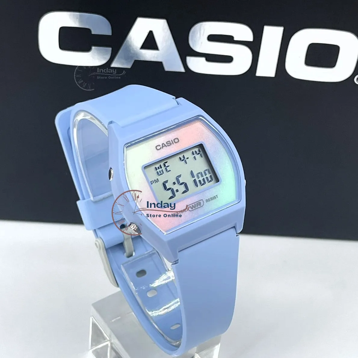 Casio Digital Women's Watch LW-205H-2A Digital Blue Color Resin Band Resin Glass